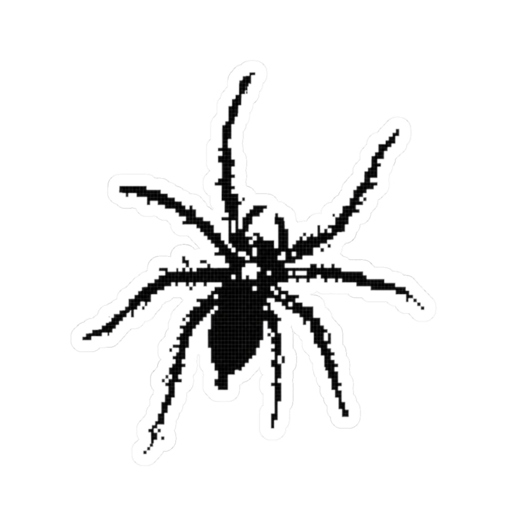 Spider Kiss-Cut Sticker — Black Arachnid LapTop Decal